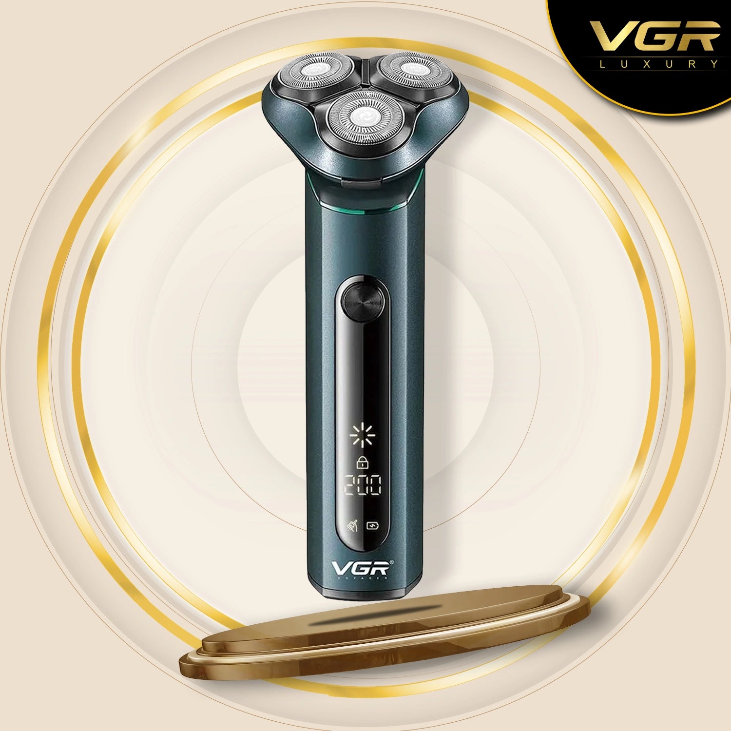 VGR V-310 Waterproof Beard Shaver For Men, Black