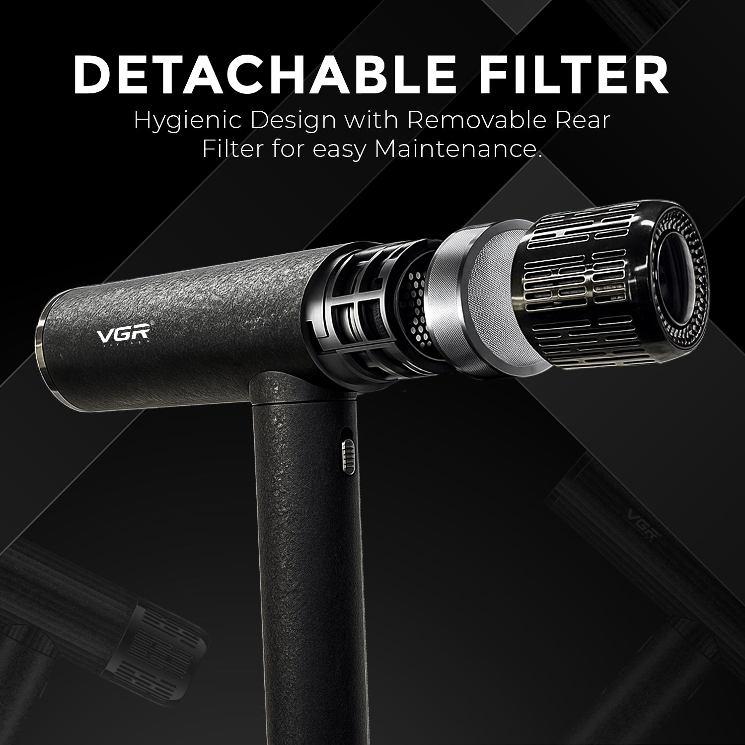 VGR V-640HD Professional Hair Dryer | Barber Series | 1600–1900W High-Speed BLDC Motor