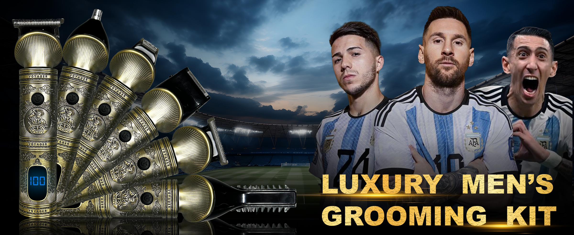 VGR V-106 Men's 16 in 1 Grooming Kit Gold