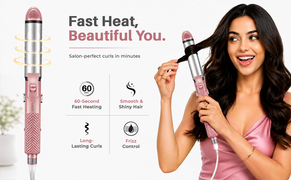 VGR V-563 Professional 4 in 1 Hair Beauty Styler (Pink)