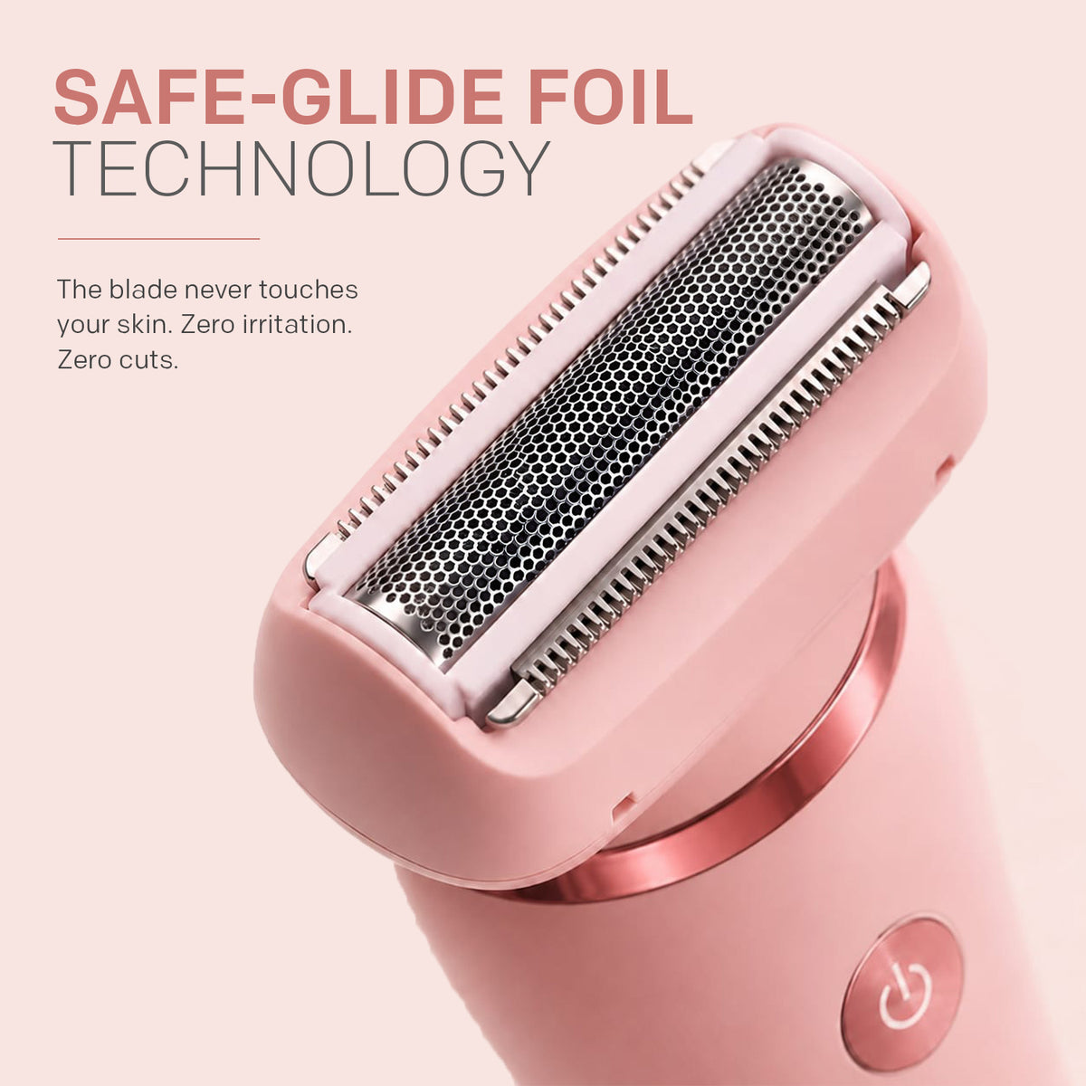 VGR V-735 Professional 3-in-1 Lady Shaver Set | Waterproof Cordless Trimmer for Women (Pink)