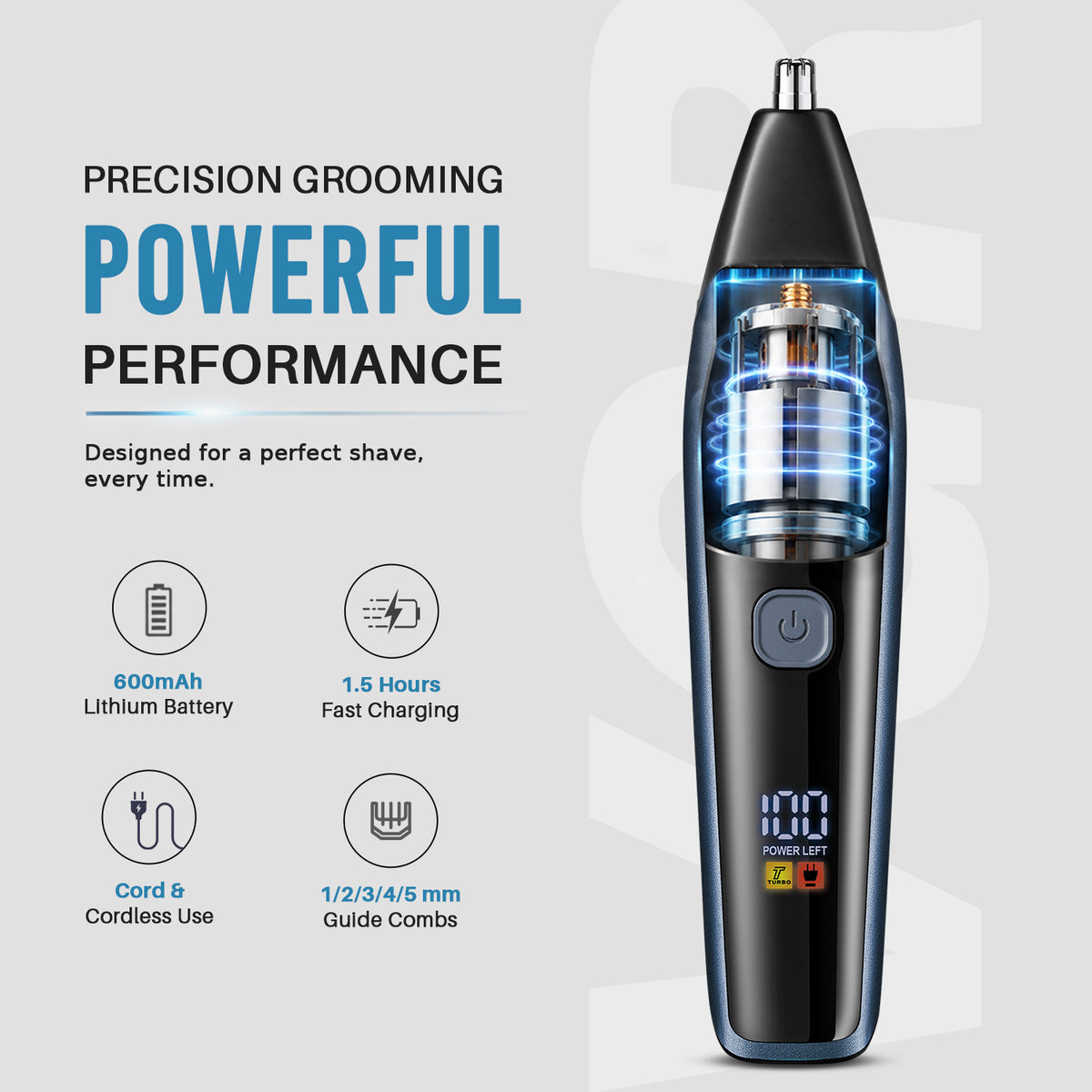 VGR VL-366 Limited Edition Professional 3 in 1 Grooming Kit, (Blue)