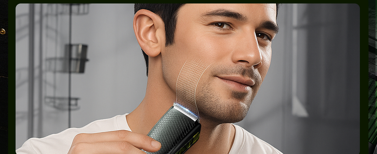 VGR V-053 Professional Cordless Hair Trimmer For Men, 20 Length Settings, 90 Min Runtime, Army Green