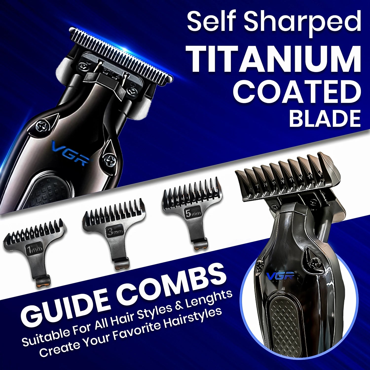 VGR V-998 Professional Cord/Cordless Hair Trimmer for Men