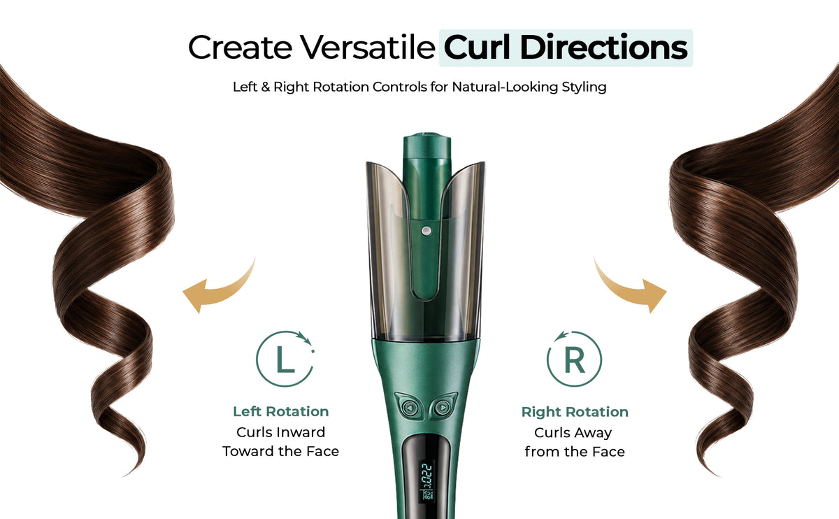 VGR V-583 Automatic Hair Curler For Women (Green)