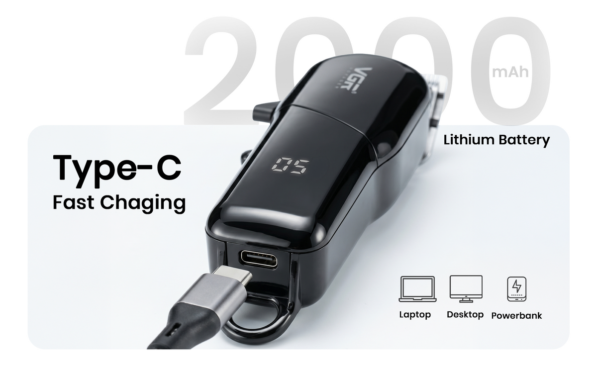 VGR VL-118 Limited Edition Hair Clipper For Men, Black