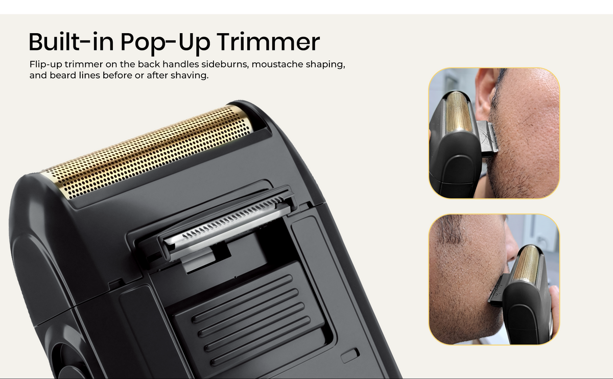 VGR V-353 2 In 1 Beard Shaver For Men with 60 Mins Runtime, Black