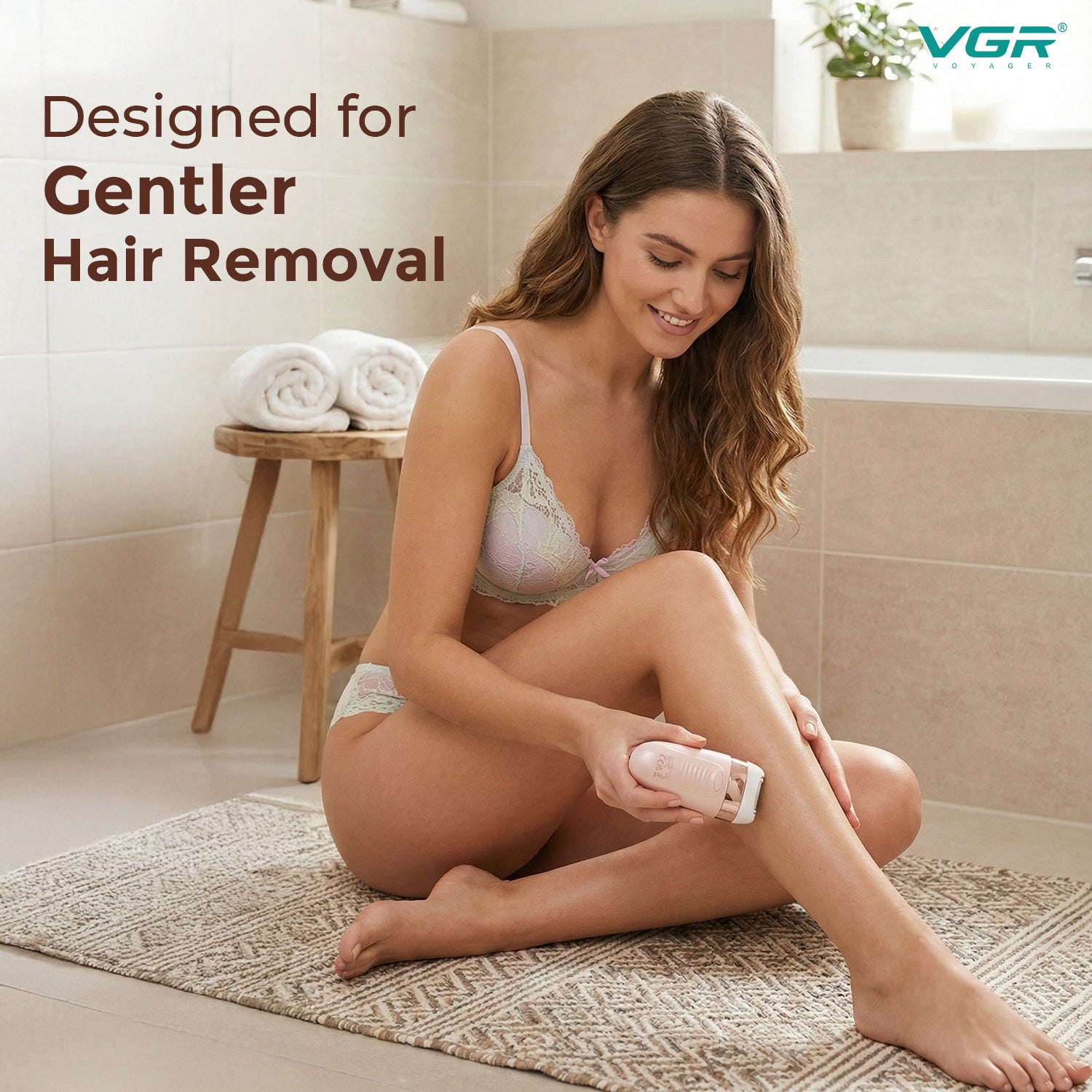 VGR V-762 Professional 3-IN-1 Lady Epilator for Women