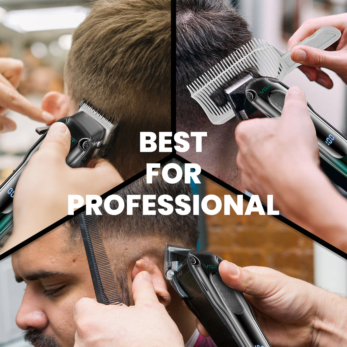 VGR V-013 Professional Clipper 200 min Runtime 12 Length Settings, Green