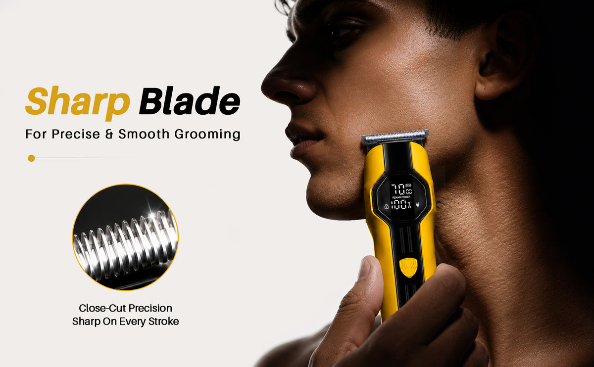 VGR V-173 Professional Grooming Kit with 210 Min Runtime, Yellow