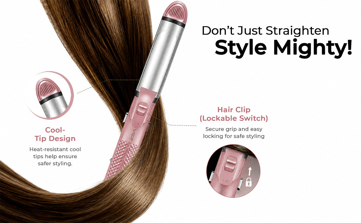VGR V-563 Professional 4 in 1 Hair Beauty Styler (Pink)