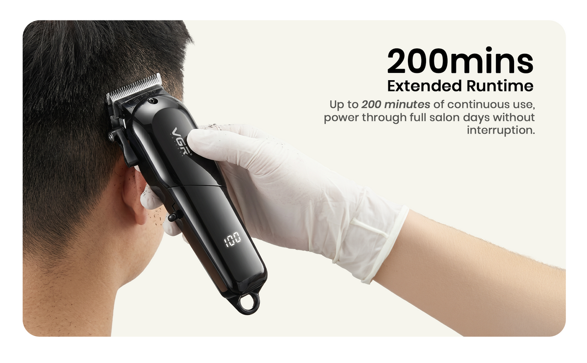 VGR VL-118 Limited Edition Hair Clipper For Men, Black