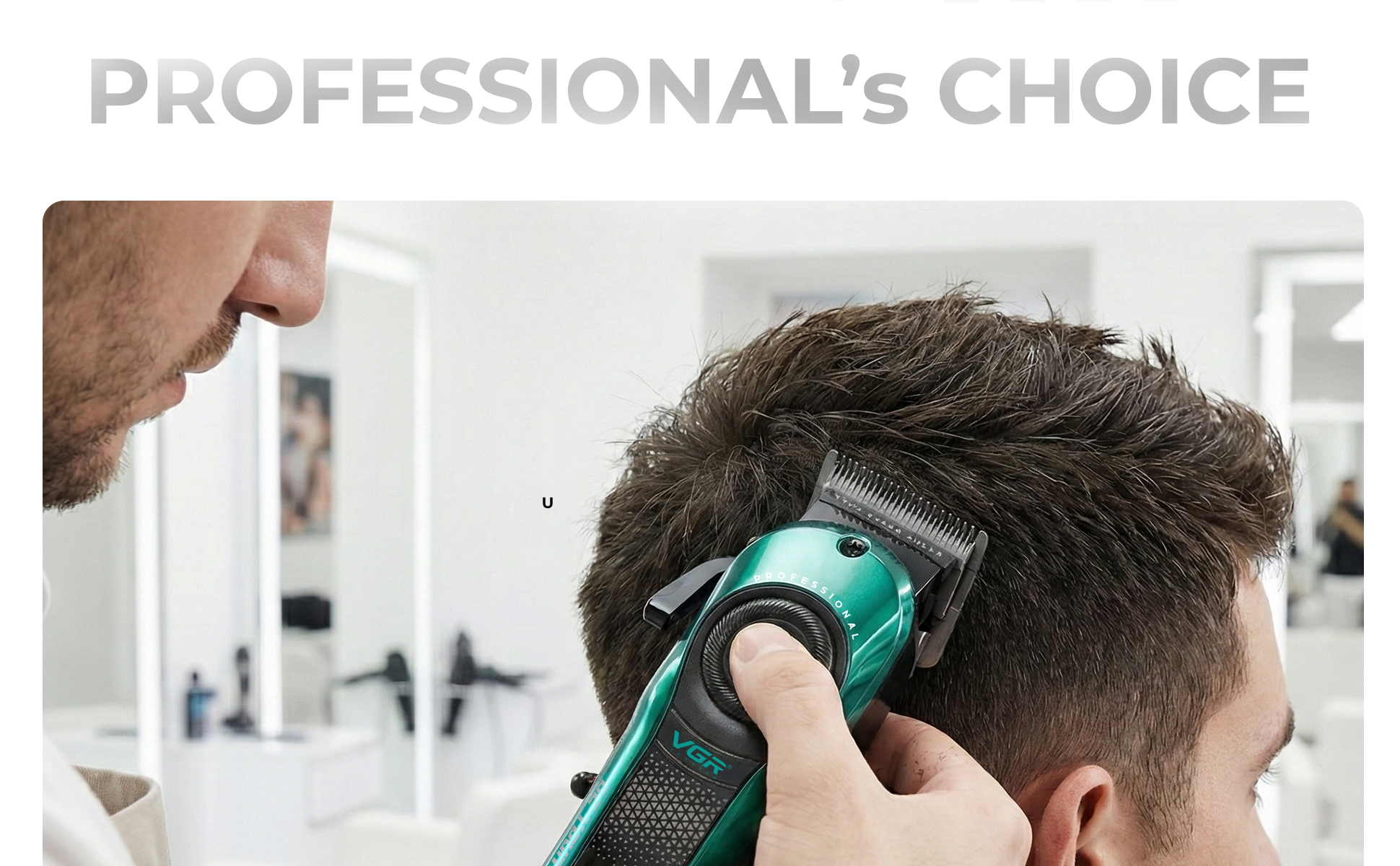 VL-786 Green Hair Clipper for Men - Professional Limited Edition