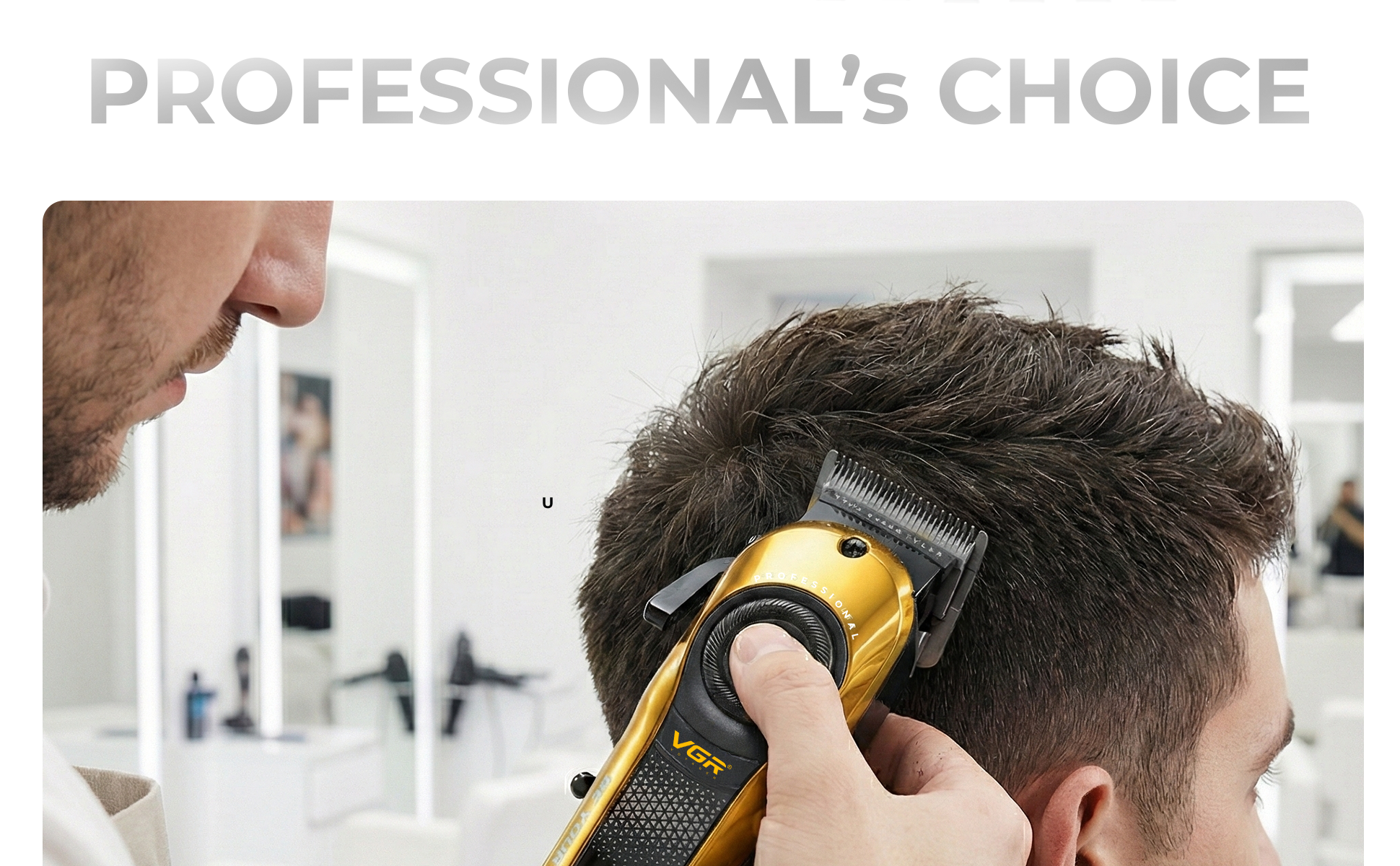 VL-786 Gold Hair Clipper for Men - Professional Limited Edition