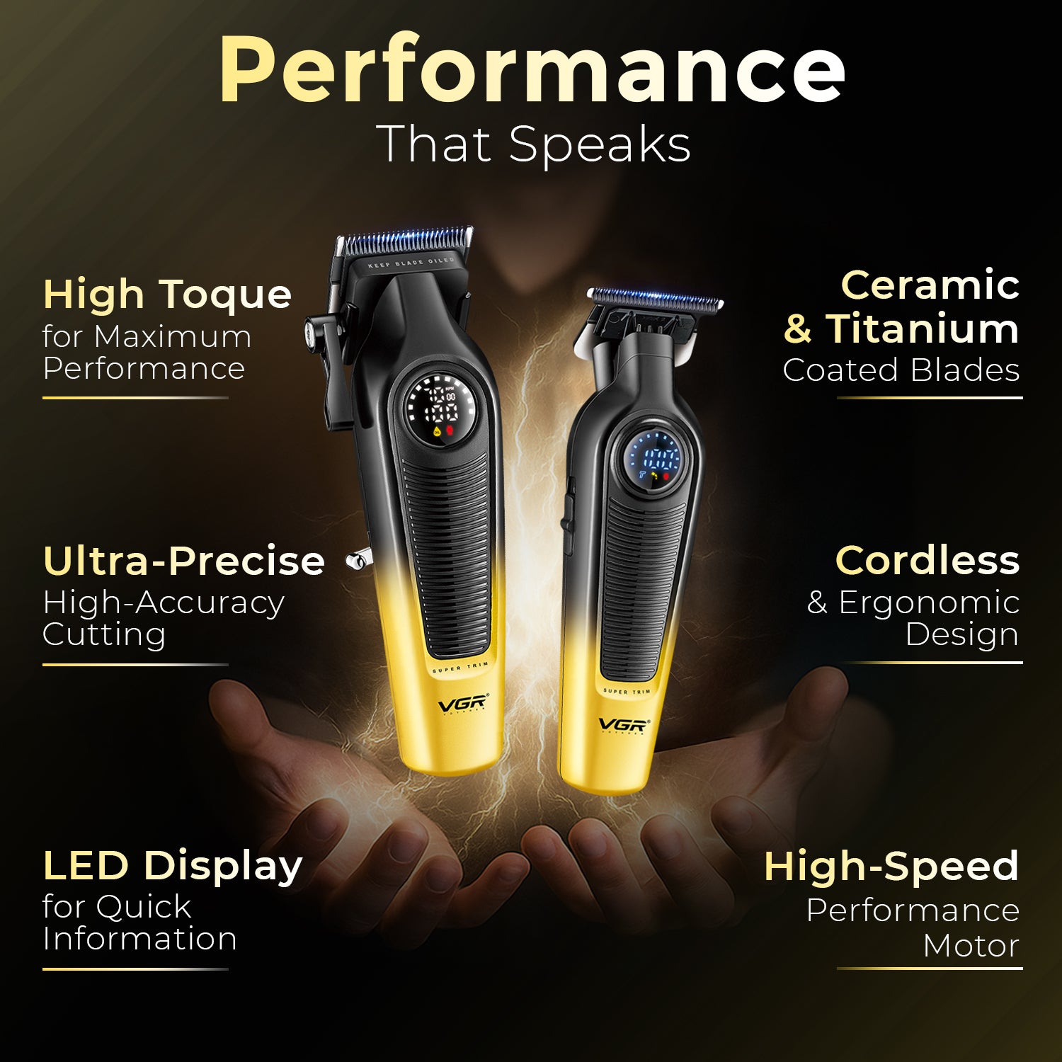 VGR V-196 & V-996 Professional Barber Combo