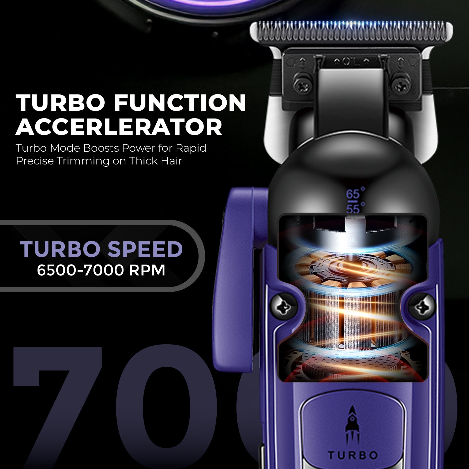 VGR V-274 Professional Hair Trimmer with Ceramic-Titanium Blades & Turbo Function