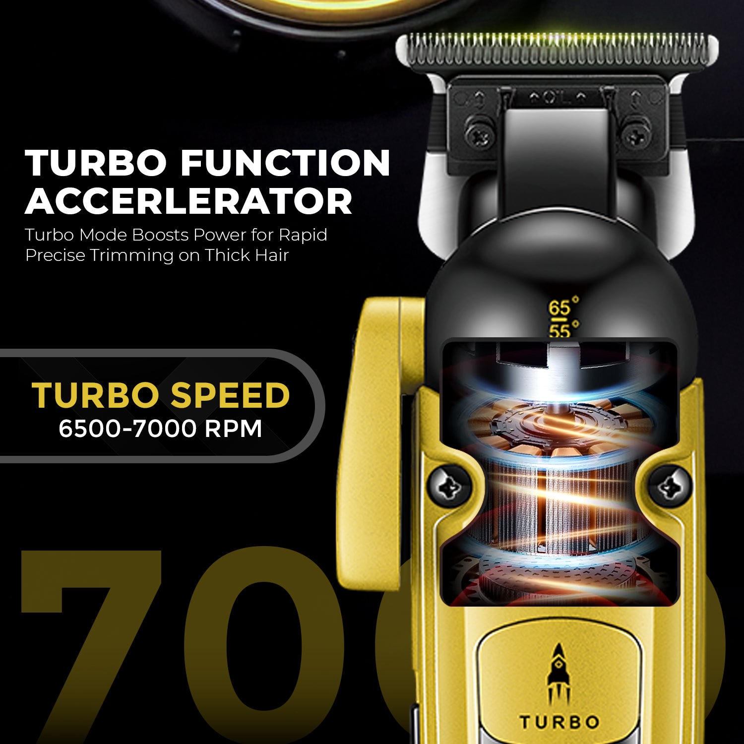 VGR V-274 Professional Hair Trimmer with Ceramic-Titanium Blades & Turbo Function