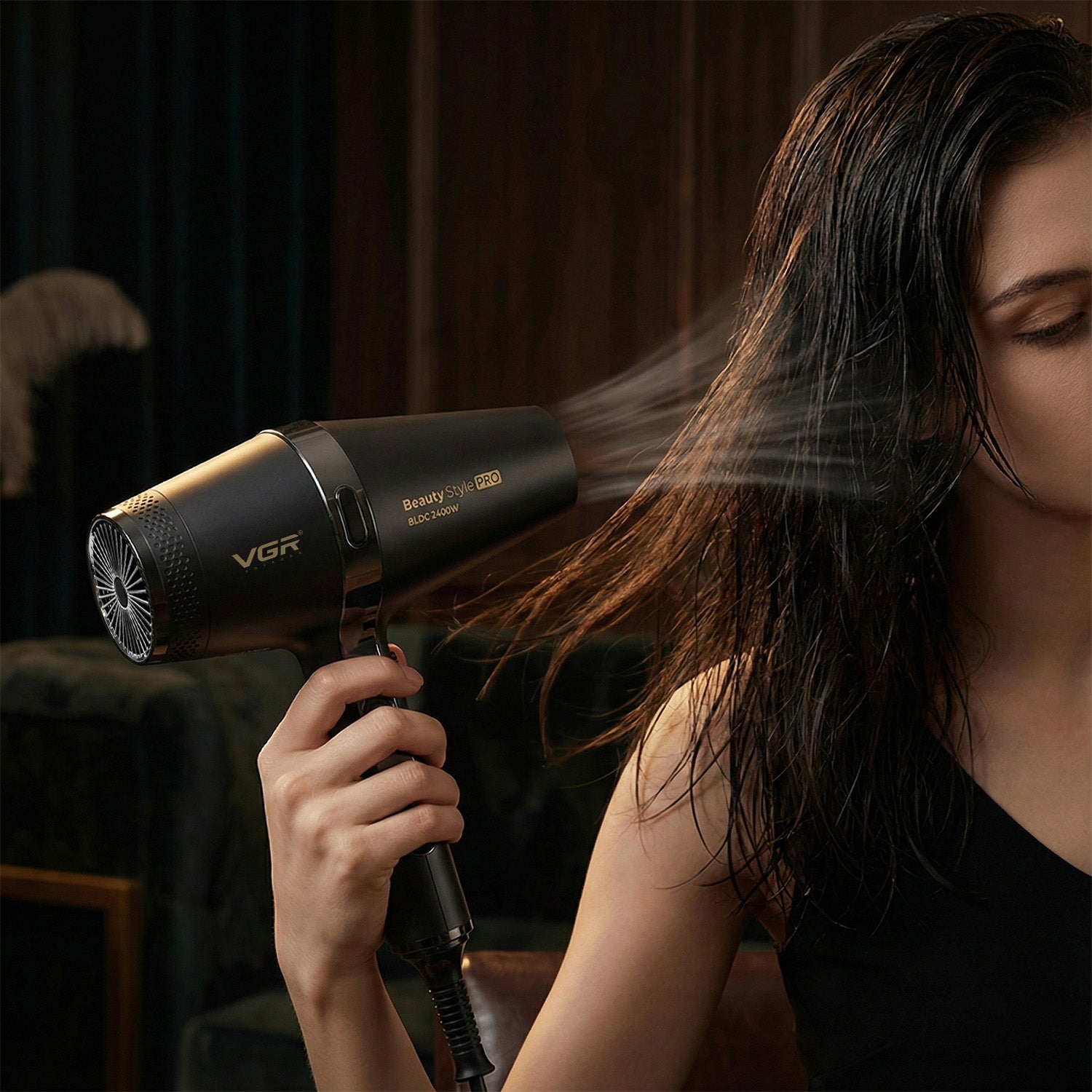 VGR V-409 Professional Hair Dryer | 2400W BLDC Motor | Barber Series