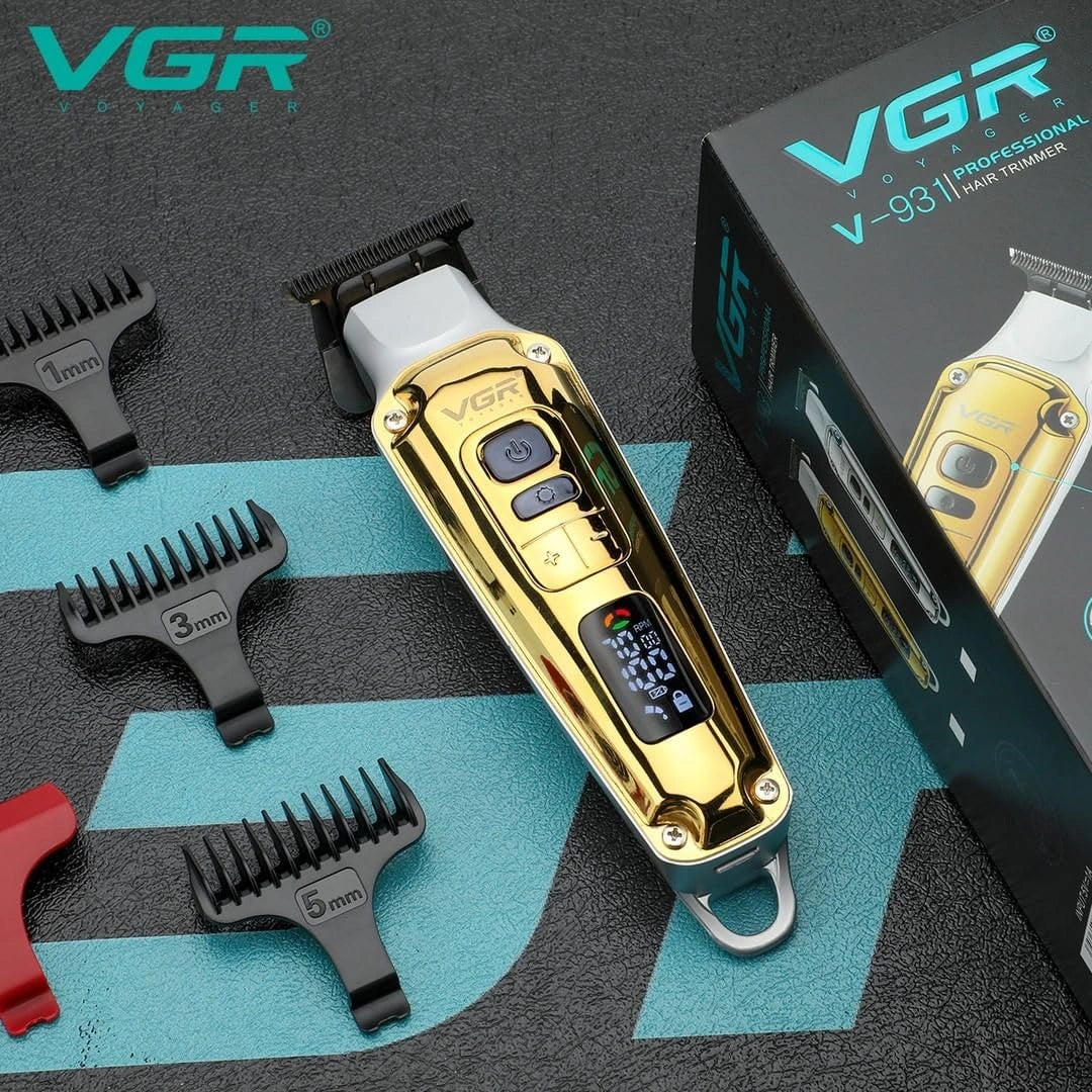 VGR V-931 Professional Hair Trimmer for Men – Adjustable Speeds &Powerful Lithium Battery