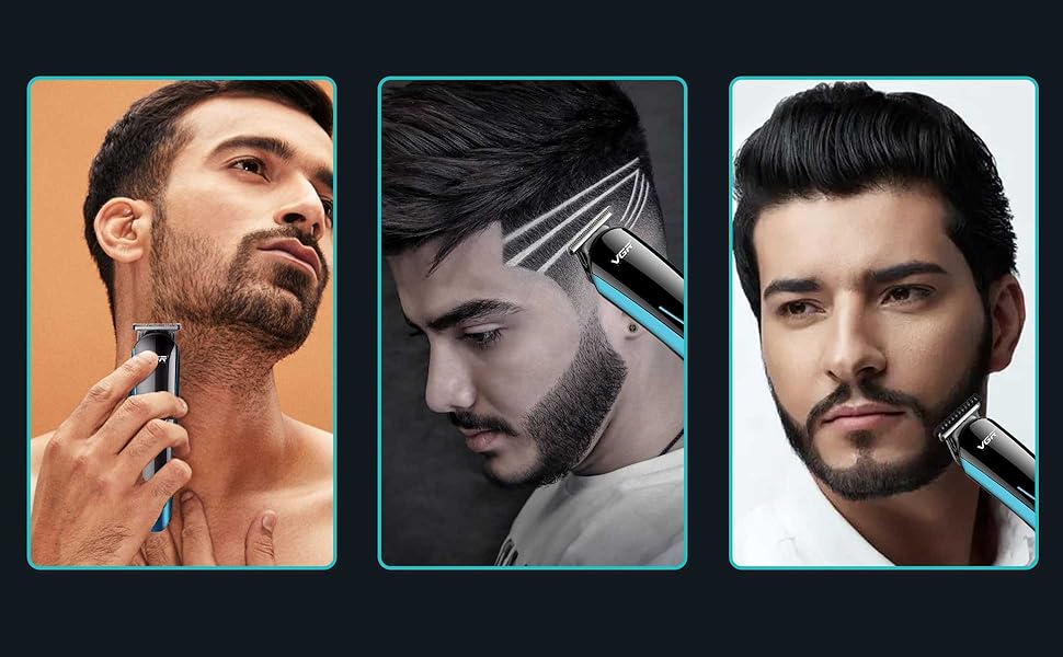 VGR V-183 Hair Trimmer For Men with 120 Minutes Runtime, Blue