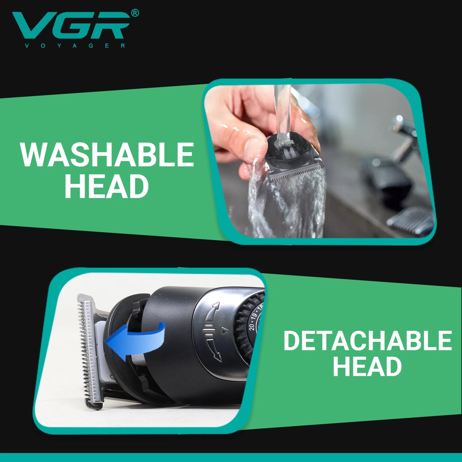 VGR V-088 Hair Trimmer | Men’s Grooming, Silver
