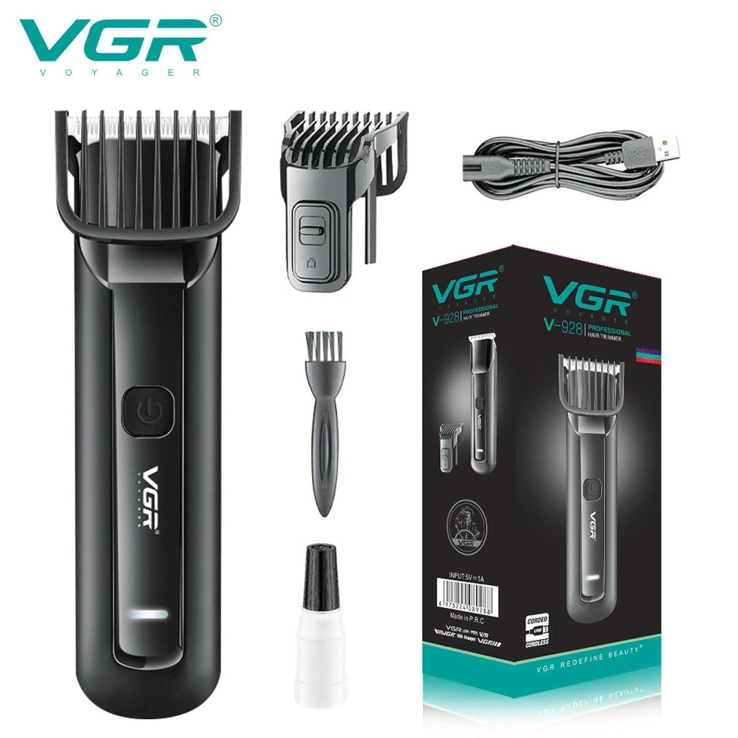 VGR V-928 Hair Trimmer For Men, Black