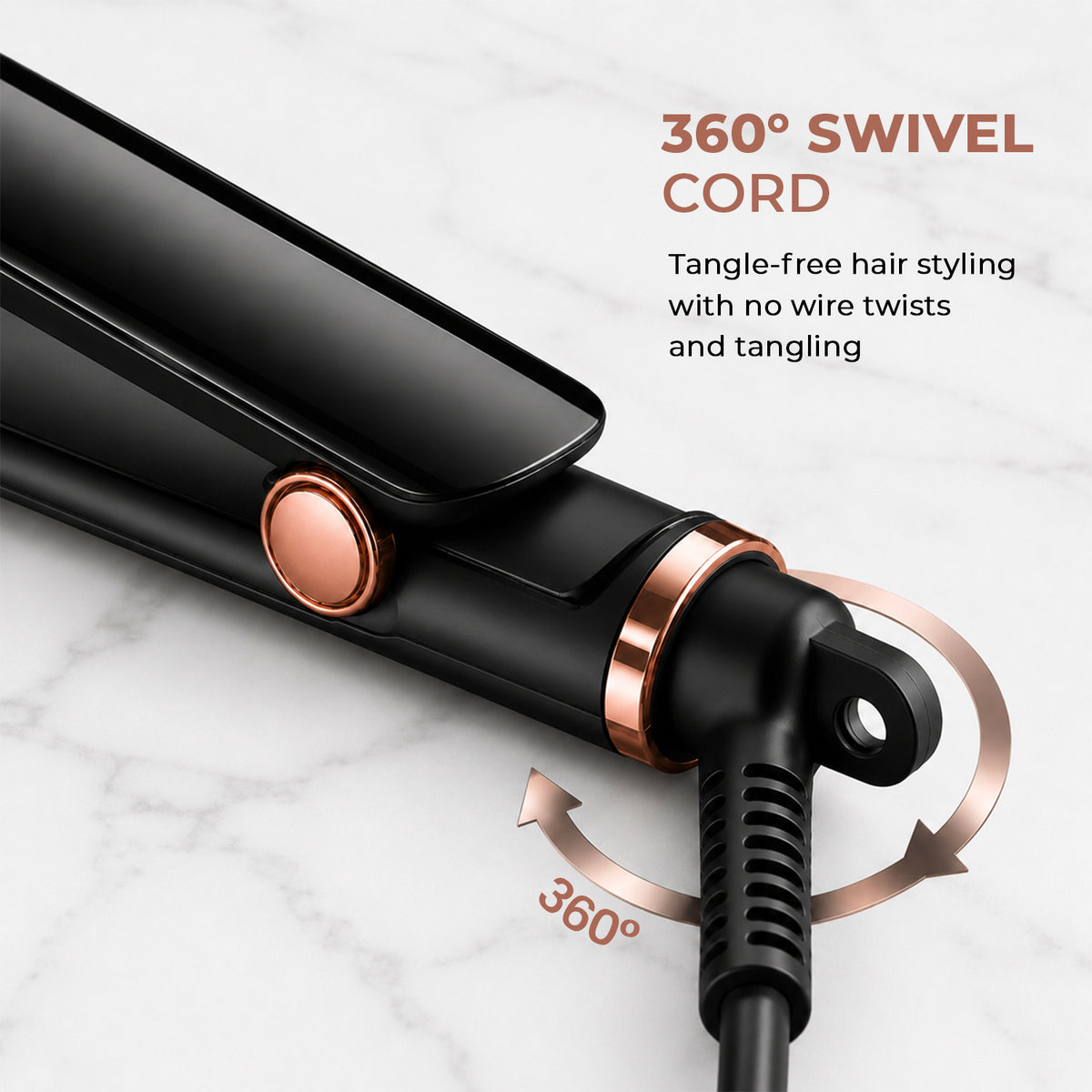 VGR V-519 Professional Hair Straightener For Women with 450°F Max Heat, 38mm Ceramic Plates, Black