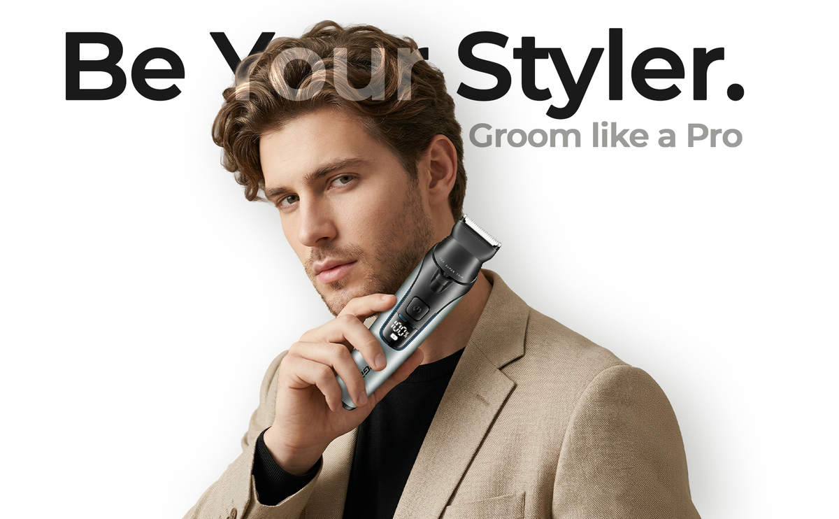 VGR V-634 Professional Grooming Kit with 150 Min Runtime, Grey