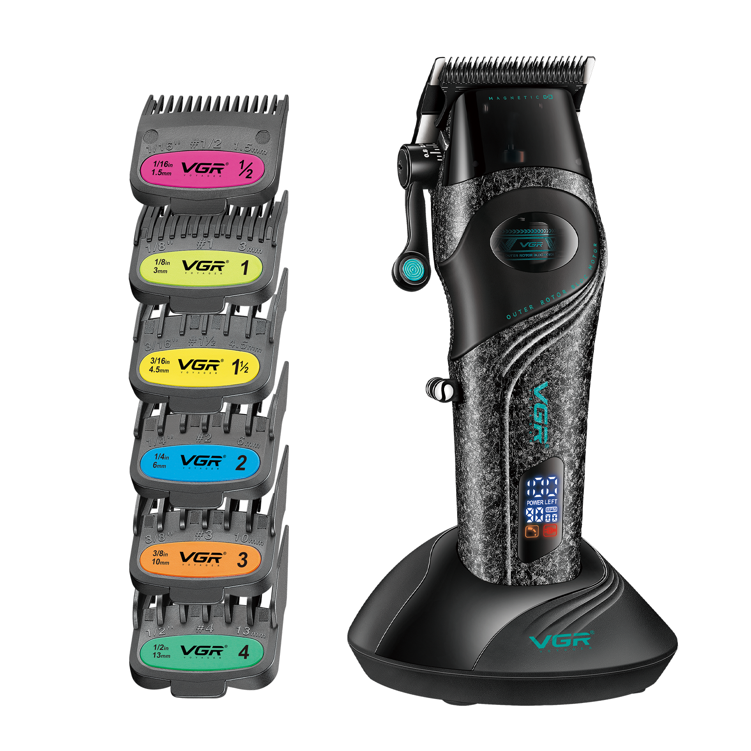 VGR V-857C Professional Hair Clipper for Salon & Men, Black