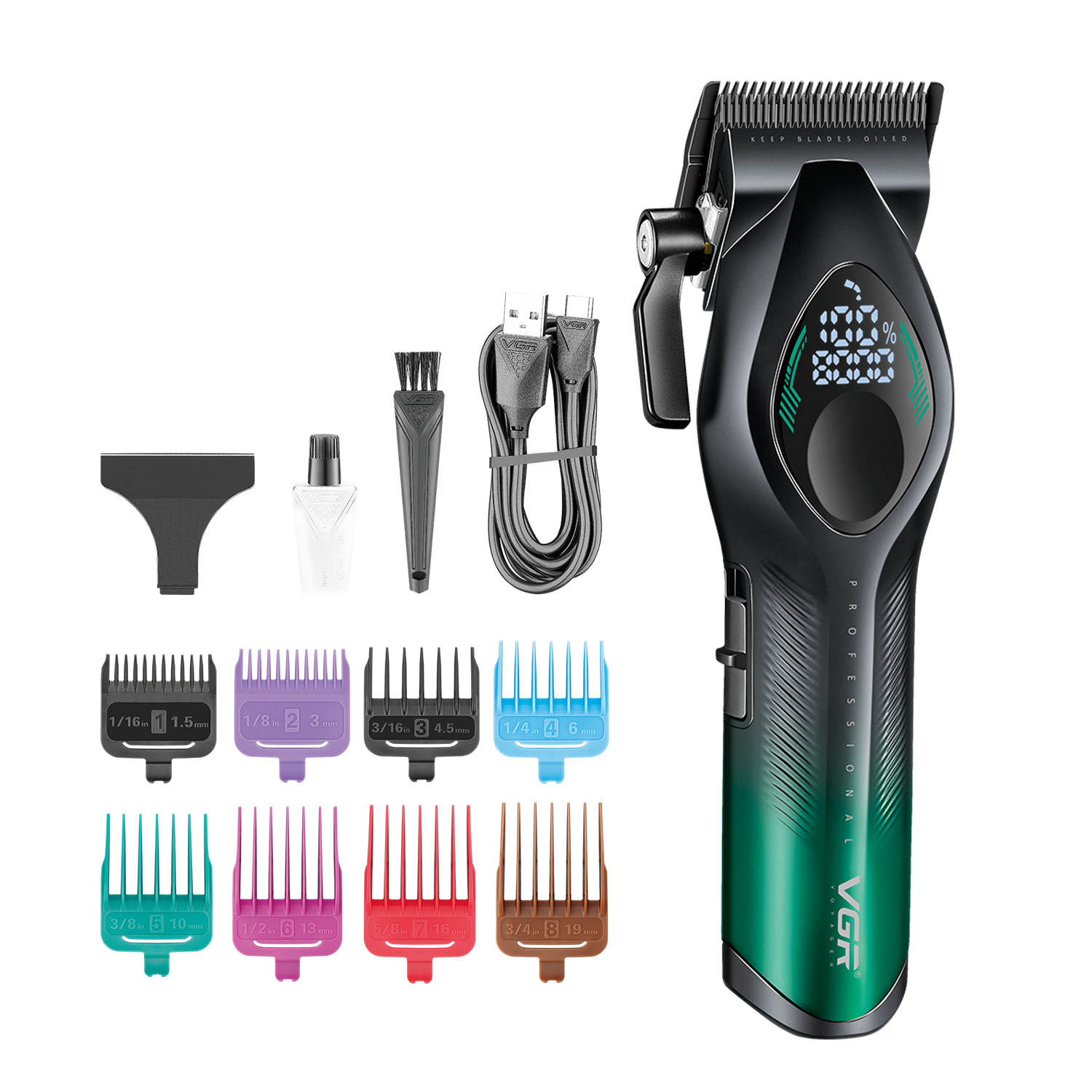 VGR V-858C Professional Hair Clipper for Salon & Men