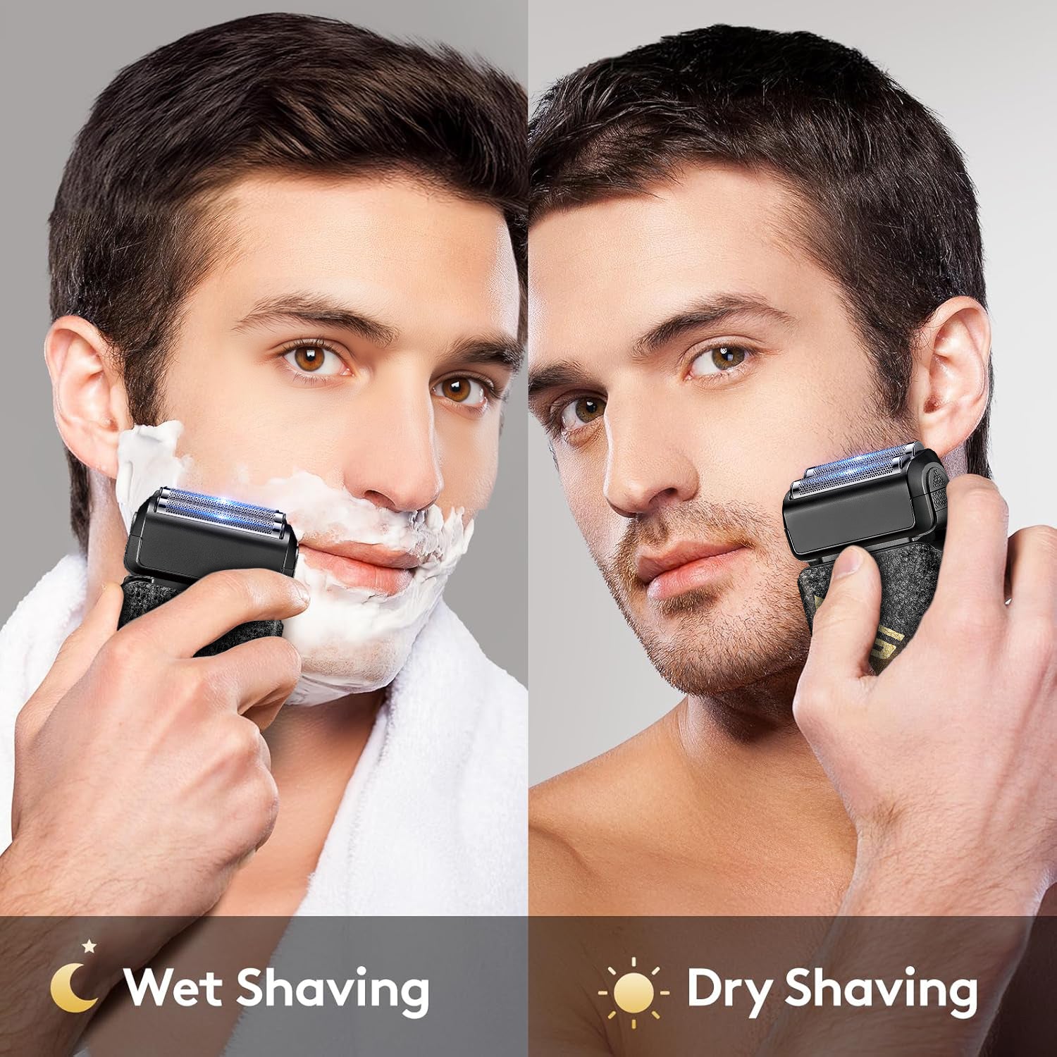 VGR V-374 Professional Foil Shaver | Super Trim Series | Cordless, Dual Foil, 150-Min Runtime