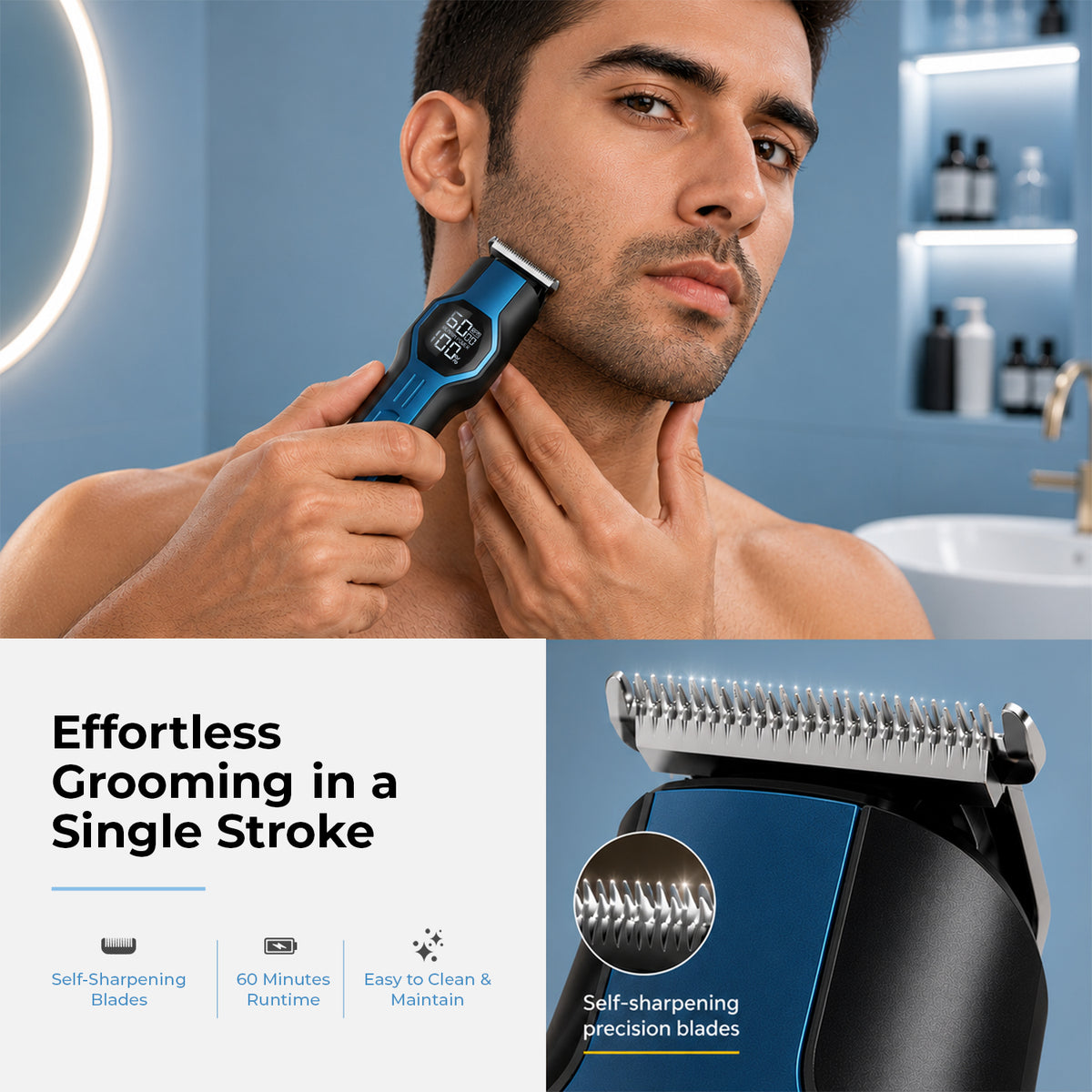 VGR V-173 Professional Grooming Kit with 210 Min Runtime