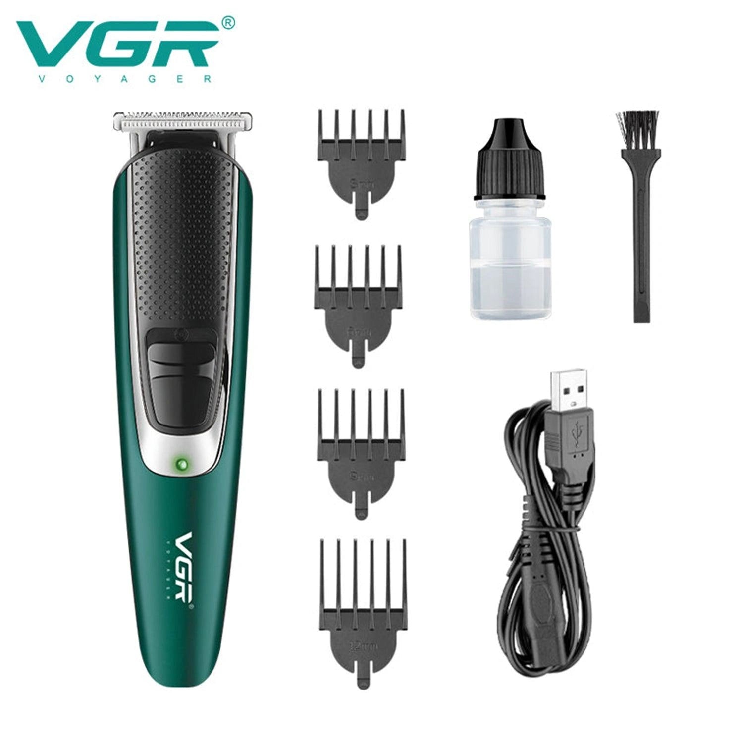 VGR V-176 Hair Trimmer For Men, Green