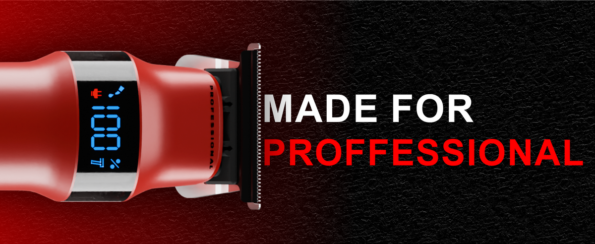 VGR Rosso Professional Beard & Moustache Trimmer for Men (Red)