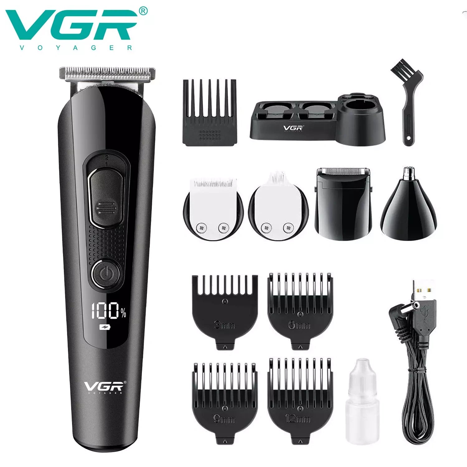 VGR V-175 Grooming kit For Men, Matte Grey