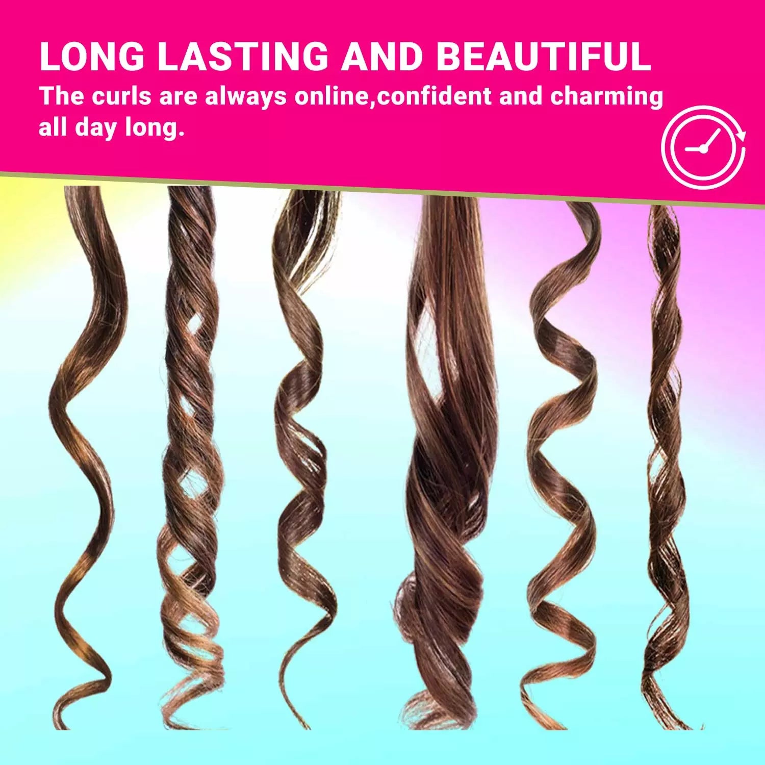 VGR V-565 Hair Curler Iron For Women, Pink