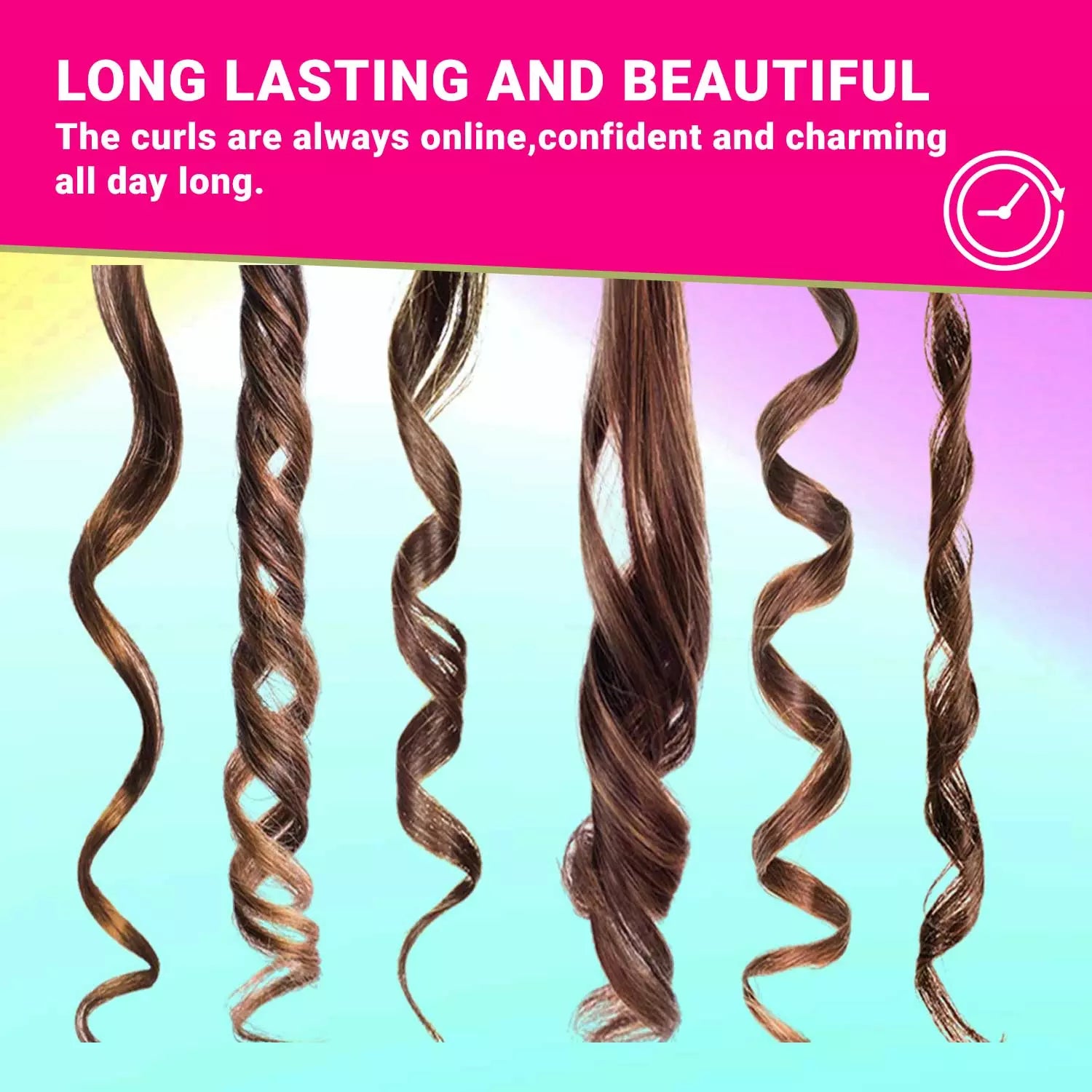 VGR V-565 Hair Curler Iron For Women, Pink