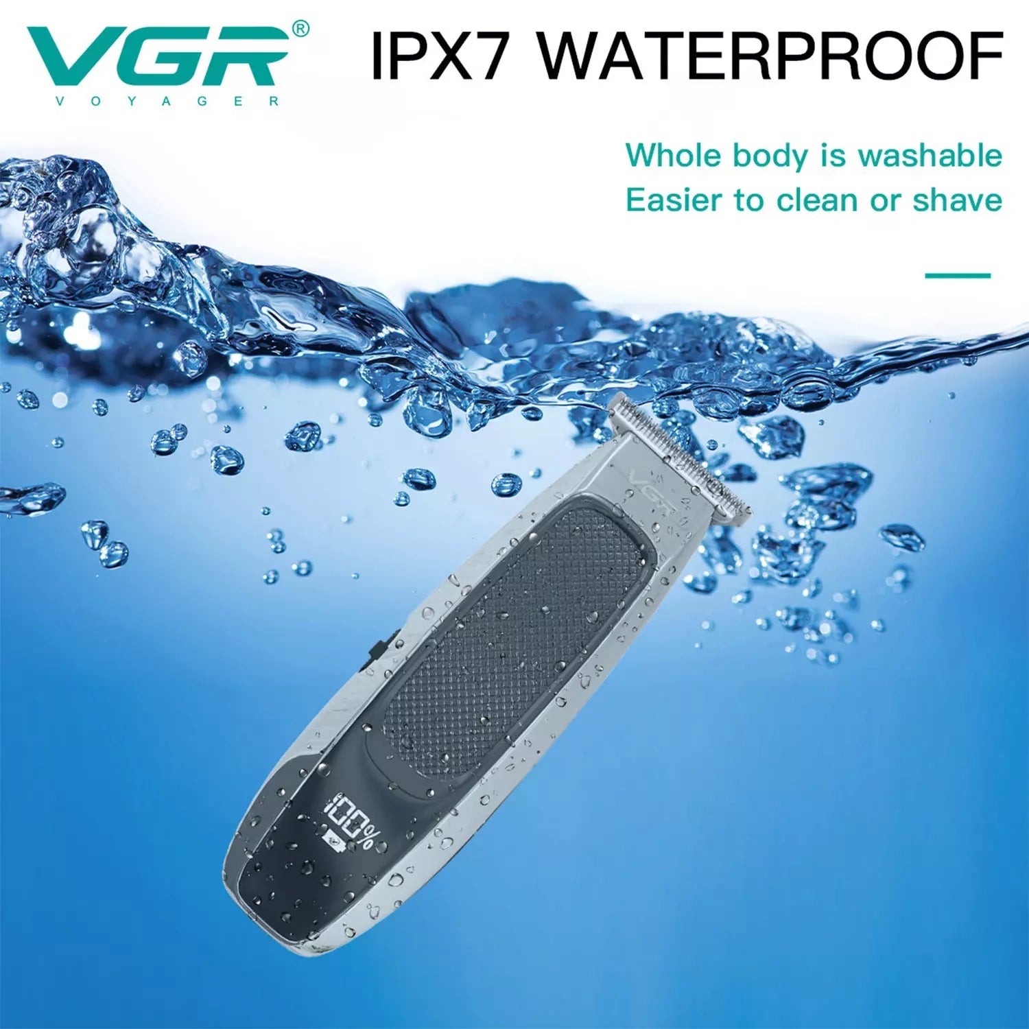 VGR V-255 IPX7 Waterproof Hair Trimmer For Men