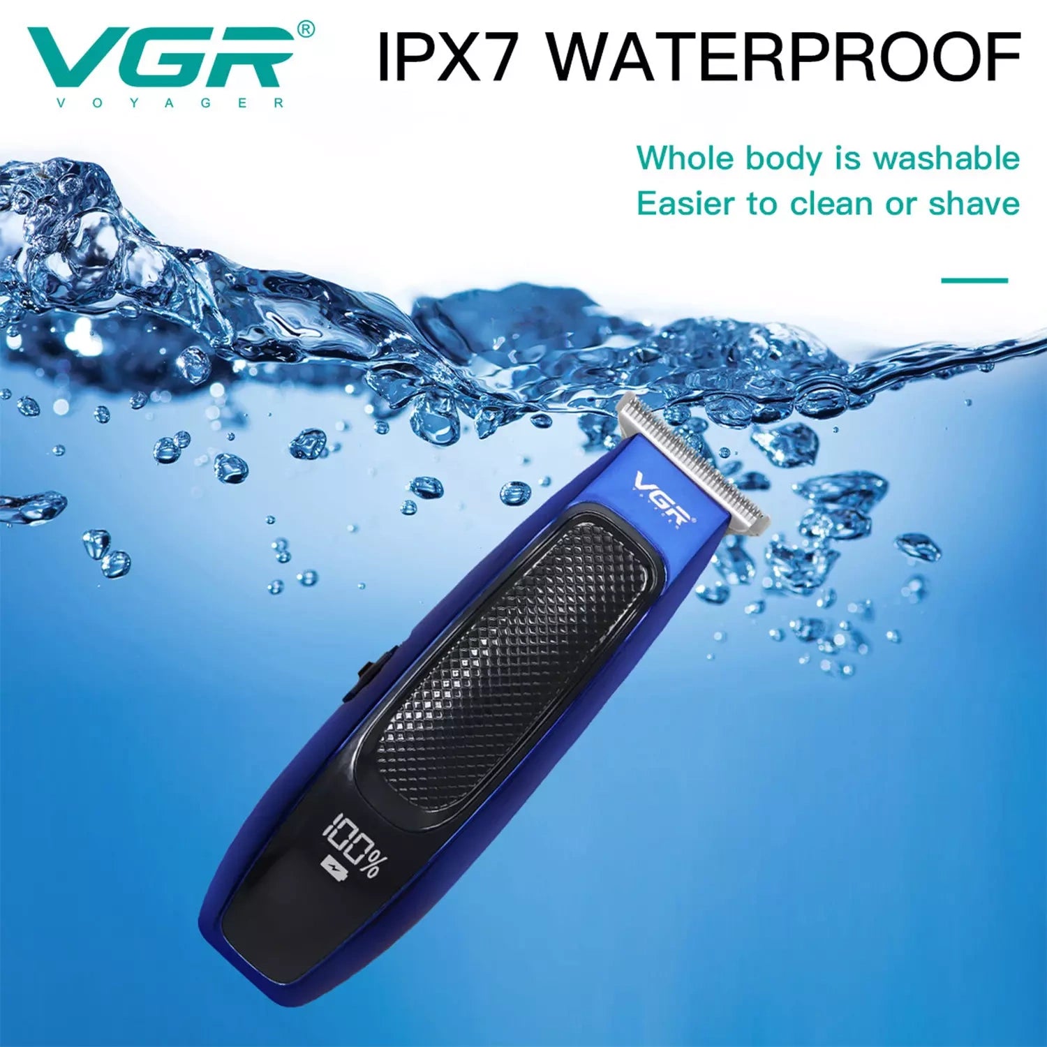 VGR V-255 IPX7 Waterproof Hair Trimmer For Men