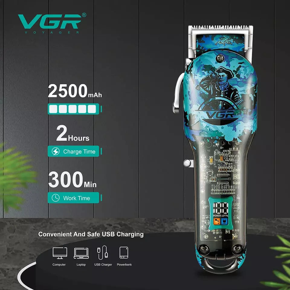 VGR V-685 Hair Clipper For Men, Blue