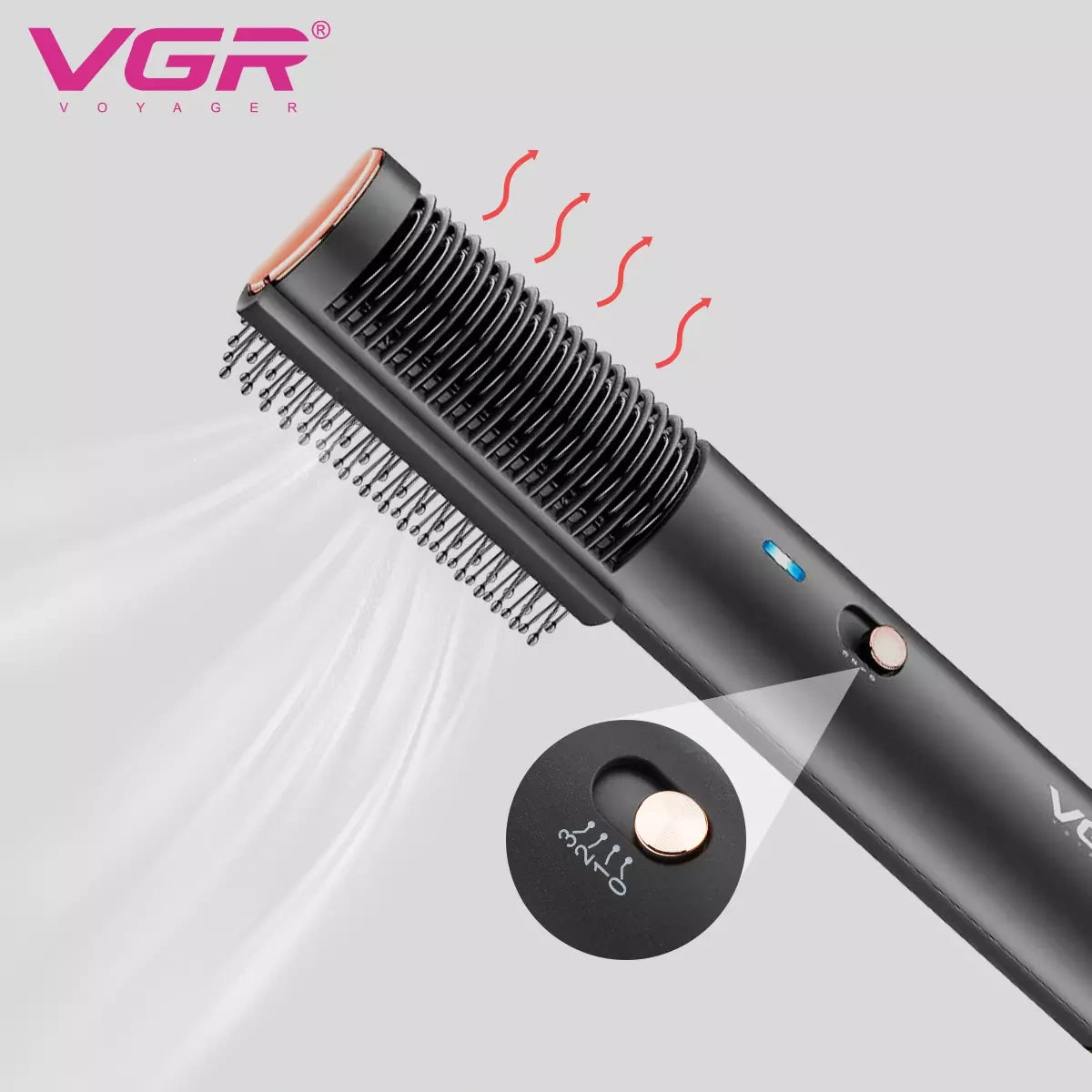 VGR V-490 Hot Air Brush For Women, Black