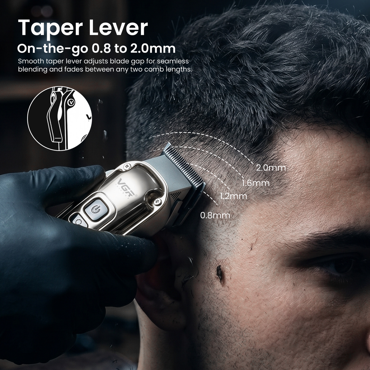 VGR V-006 Professional Hair Clipper For Men, Gold (Copy)