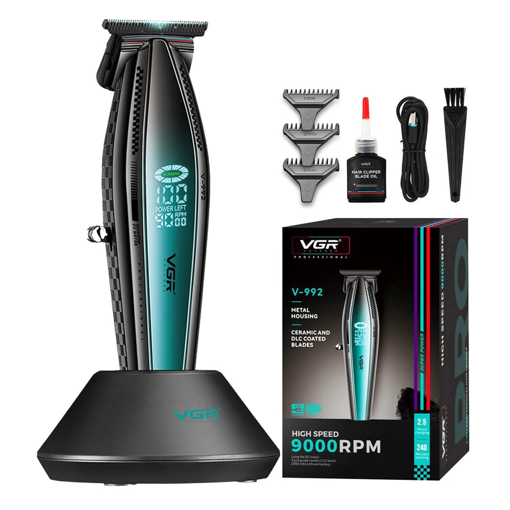 VGR V-992 Professional Hair Trimmer for Men, Green