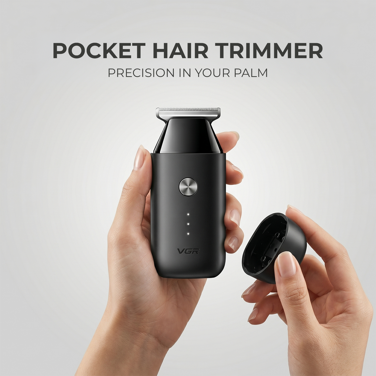 VGR V-932 Pocket Hair Trimmer For Men with 120 Minutes of Runtime (Black)