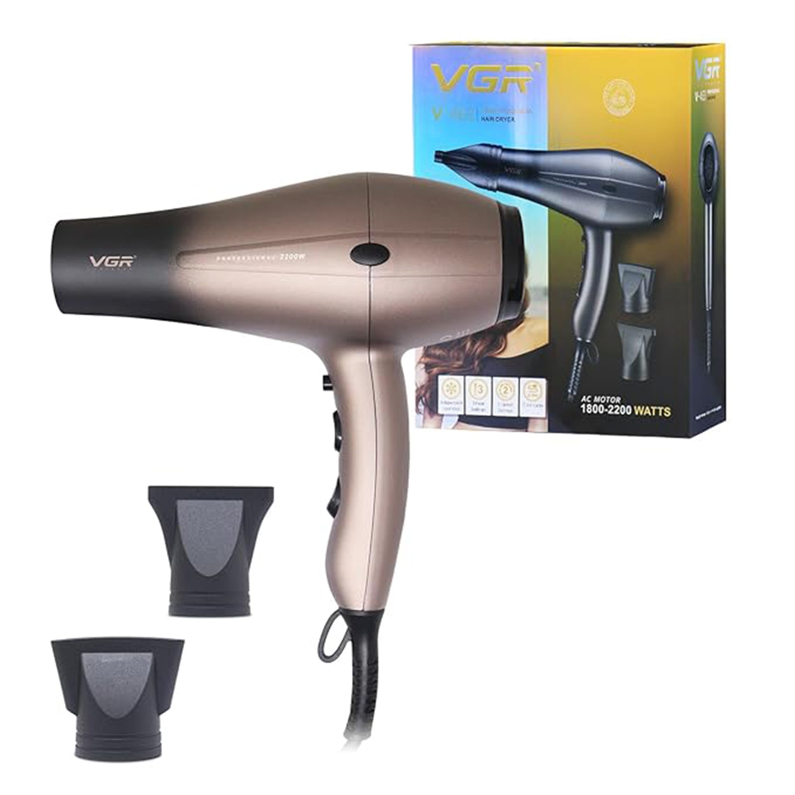 VGR V-463 Professional Hair Dryer for Women & Men 2200 Watts