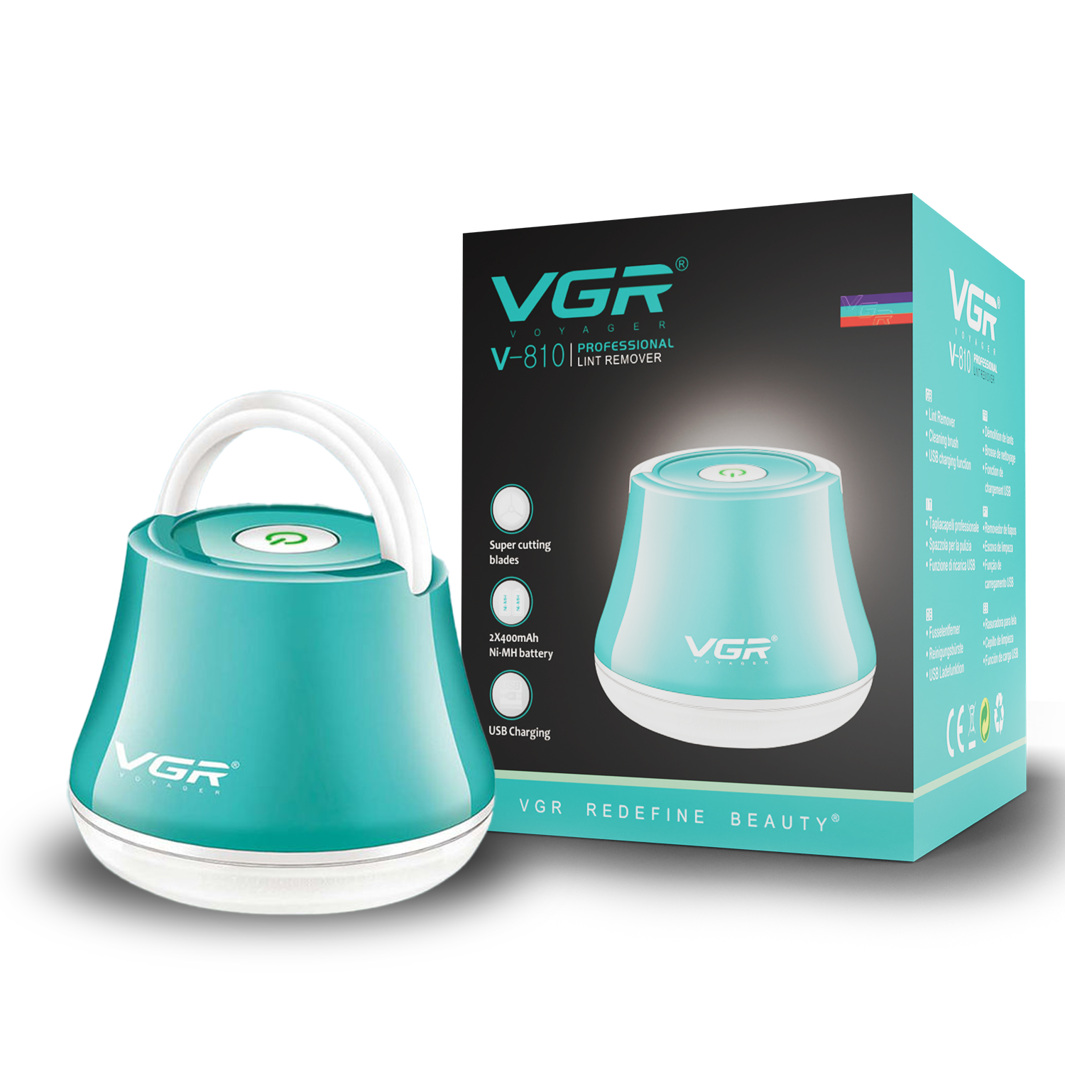 VGR V-810 Professional Rechargeable Lint Remover, Blue