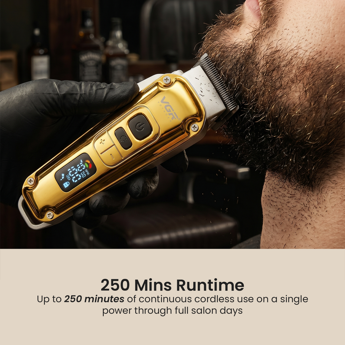 VGR V-006 Professional Hair Clipper For Men, Gold