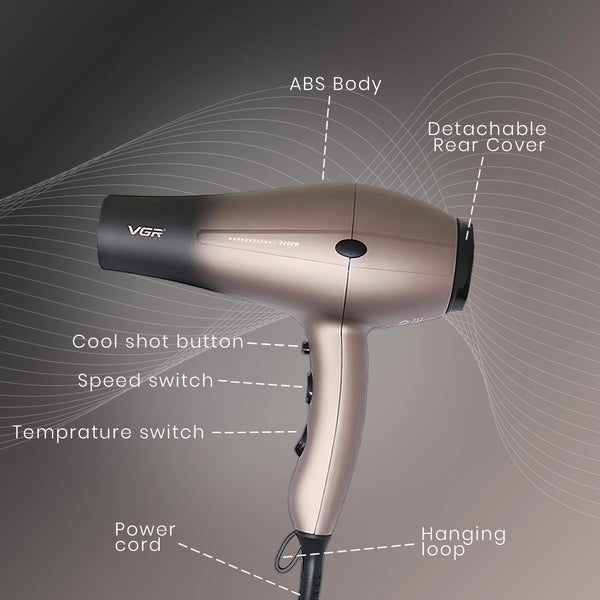 VGR V-463 Professional Hair Dryer for Women & Men description image 5