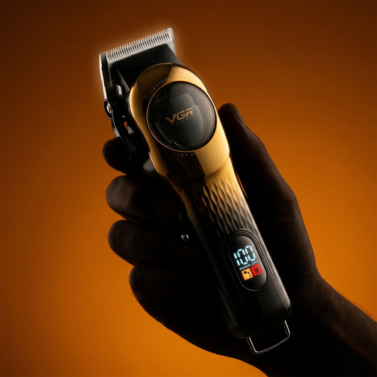 VGR V-166 Professional Hair Clipper for Salon Professionals and Personal Use (Gold)