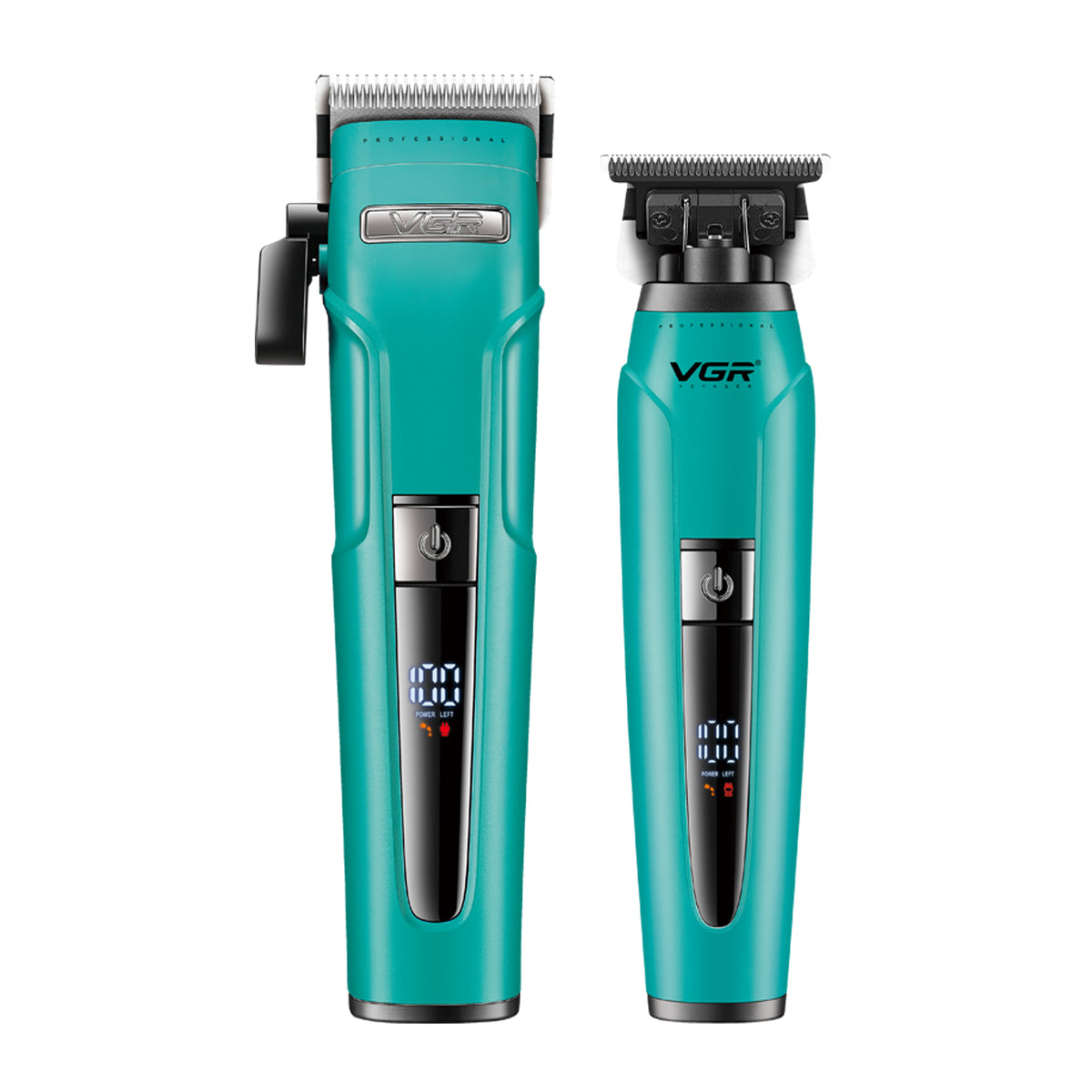 VGR V-694 S2 Professional Hair Clipper & Trimmer Combo, 240 Min Runtime, Green